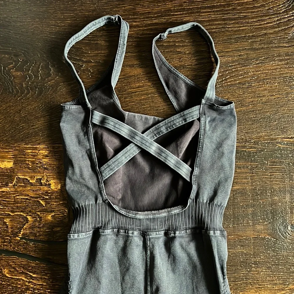 NWOT FP Movement Good Karma Onesie - Washed Black - XS/S - Picture 7 of 11